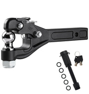 JEXTRA front view of pintle hitch shows durable design and secure towing
