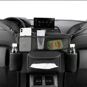 JEYODA front view between seats showing organized purse and phone benefit: easy reach