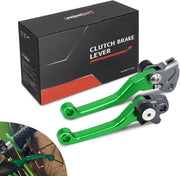 JFG RACING front packaging showing included foldable clutch and brake levers, durable upgrade