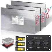 JIANBENKJ front view of heater pad showing compact 12x18 design and quick install benefit