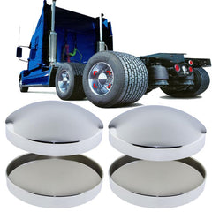 JIANXIAOGUO front view chrome hub cap showing polished appearance and curb appeal