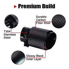 Jiarear exhaust tip installed on car tailpipe demonstrating sporty upgrade and fit