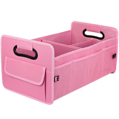 JiatuA front view of pink trunk organizer showing upright structure and easy access