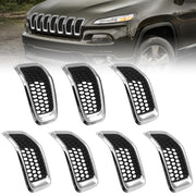 JINCHEN front grille assembly on Jeep Cherokee showing clean protective look