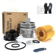 JiuJ front view of aluminum housing cap package showing durable replacement benefit