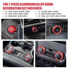 JIYOUNGSEN headlight and gear shift covers detailed view, durable scratch-resistant finish