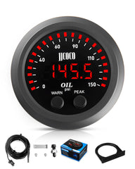 JJCOCO gauge front face showing clear LED and needle, quick readability