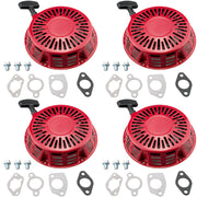 JJing recoil starter front assembly showing mounting flange and cord for reliable starts