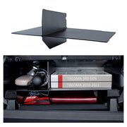 JKCOVER front view installed in Tacoma showing neat compartment layout and tidy storage