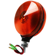 JKIANTECH front view of amber hazard light showing clear LEDs and bright visibility