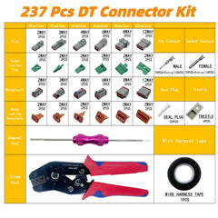 JLHTQR close-up of Deutsch DT housing seal demonstrating PA66 material and IP68 waterproof protection