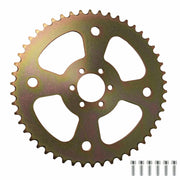 JMCHstore sprocket front view showing all teeth and mounting holes, durable replacement