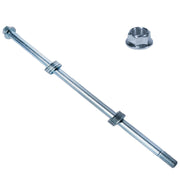 JMCHstore axle front view showing hardened steel and corrosion-resistant finish for durability