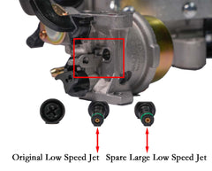 JMCHstore carburetor horizontal fuel outlet pictured for easy fuel line routing