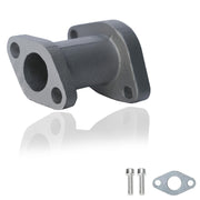 JMCHstore front view of aluminum intake manifold showing solid flange and benefits
