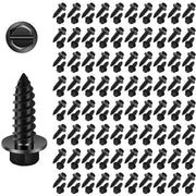 JMREOIMS front packaging showing 100 black license plate screws for easy replacement