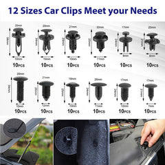 JNLK fastener clip box open displaying assorted retainer sizes for replacements