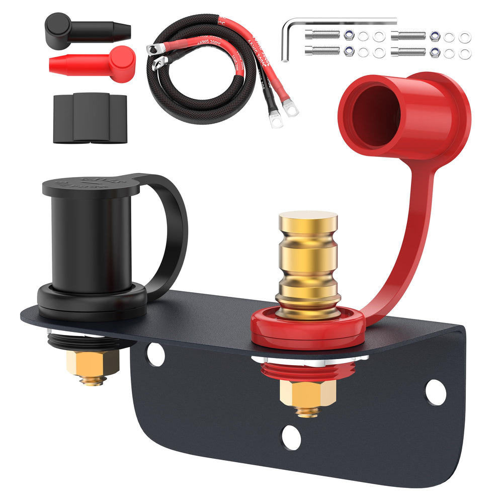 Joinfworld front view of remote battery posts showing clear connection points and sturdy studs