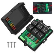 Joinfworld front panel view showing relays and fuses for quick identification and neat wiring