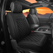 JOJOBAY front seat full set in black showing tailored fit and cabin upgrade benefit