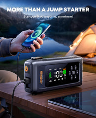 Joltekon smart display and buttons showing battery and pressure readouts