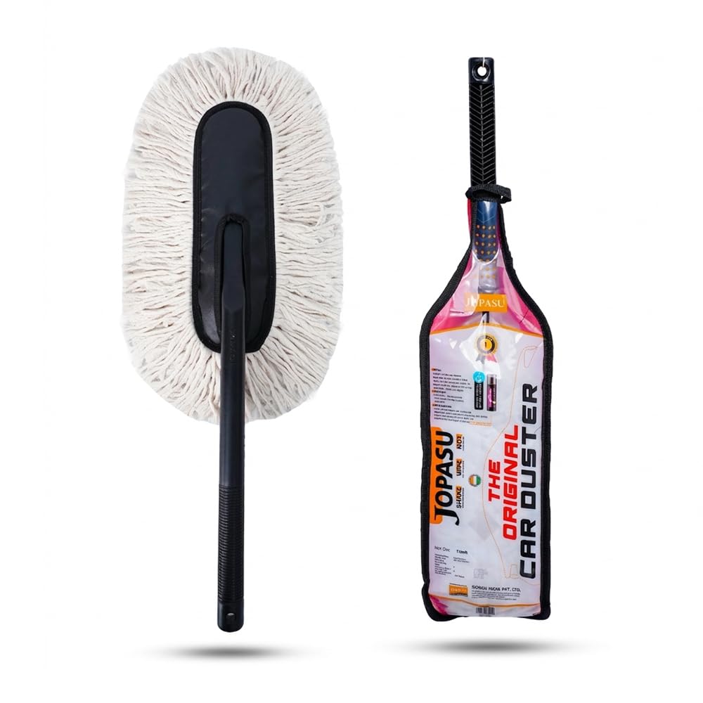 JOPASU duster front view showing full head and handle for quick cleaning