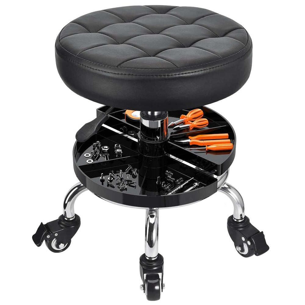 JOSTZHXIN front view of stool showing compact design and stability