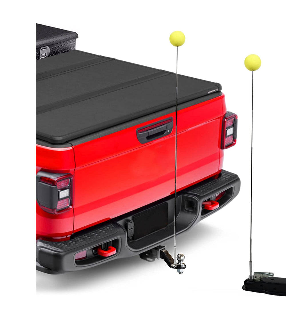 JOUNJIP front view of full kit showing both guide poles and neon balls for fast alignment