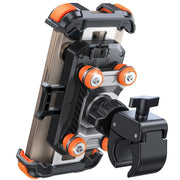 JOYROOM front view of orange mount showing secure locking benefit