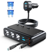 JOYROOM front ports view showing multiple USB ports and quick charging benefits