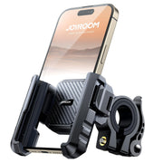 JOYROOM front view on handlebar showing secure grip and easy access