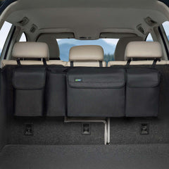 JOYSKY front view of trunk hanging organizer showing organized storage and quick access
