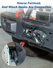 JOYTUTUS folded-up plate providing unobstructed winch access when needed