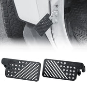 JOYTUTUS foot pegs front view showing sturdy construction and easy bolt-on benefit