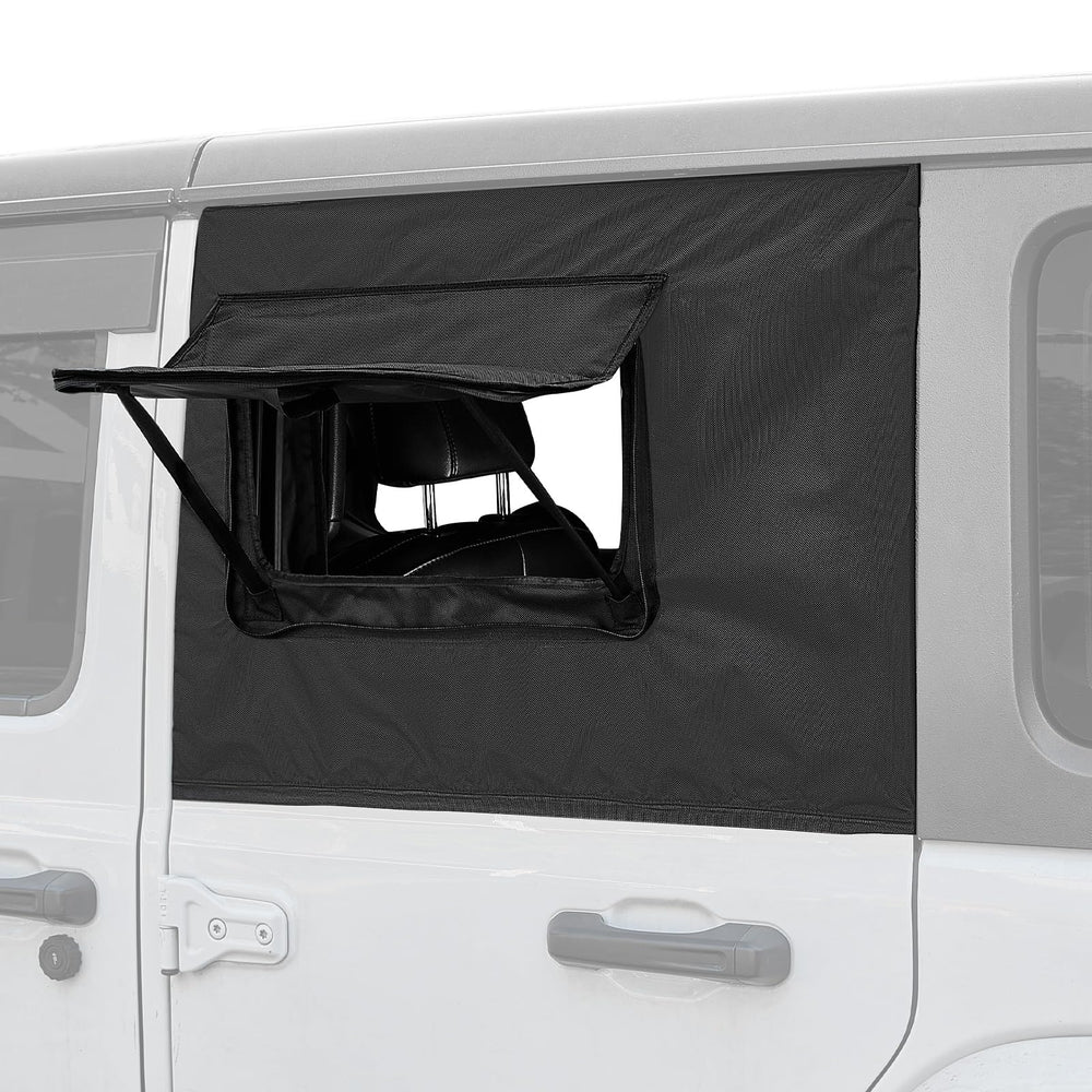 JOYTUTUS front exterior view showing fitted cover and weather protection