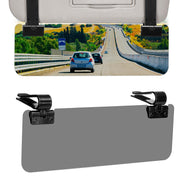 JOYTUTUS front view of visor extender showing full coverage and clear visibility