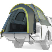 JOYTUTUS front view assembled in truck bed showing protected sleeping space