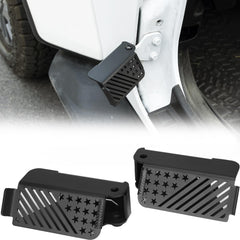 JOYTUTUS front view mounted on hinge showing secure fit and style