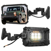 JOYTUTUS front view mounted on Wrangler showing clear rear visibility benefit