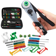JRready ACT-HDT crimp tool front view showing ergonomic handle and durable build for precise crimps