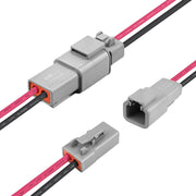 JRready front view of Deutsch DTP connector showing durable housing and secure fit