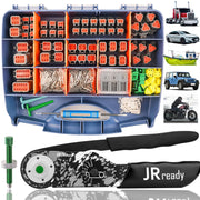JRready front packaging showing full Deutsch connector kit and contents for quick identification
