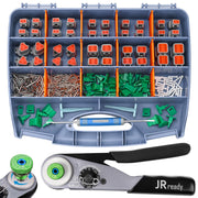 JRready front packaging showing complete Deutsch DT connector kit and tools benefit quick identification