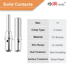 JRready laid-out terminal set showing pins and sockets for easy replacement