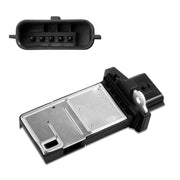 JTSAUTO MAF front view showing housing and five-pin connector for accurate replacement