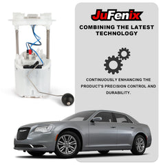 JuFenix float arm closeup demonstrating accurate fuel-level reporting