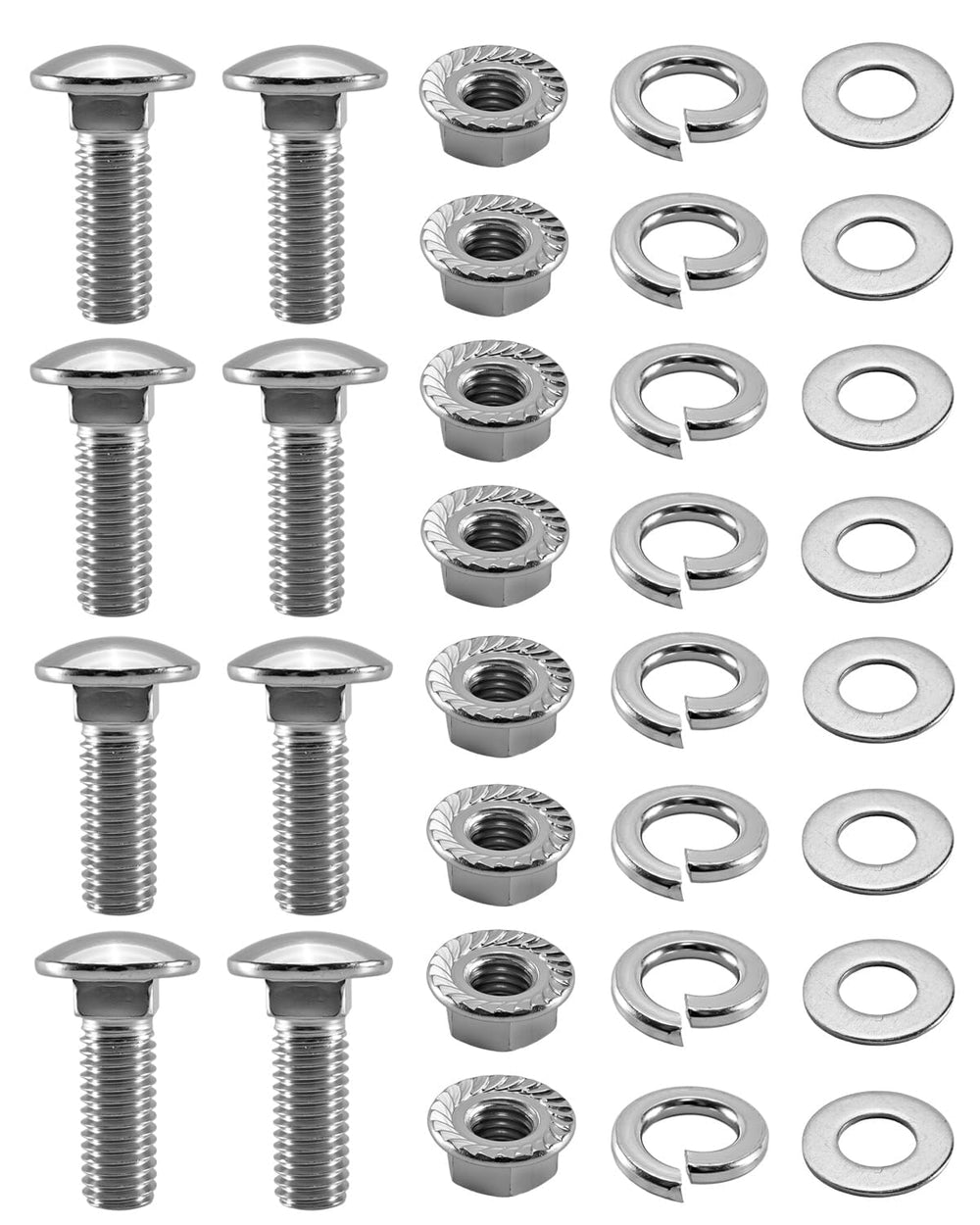JUFWKO front bumper kit packaging showing full 32-piece set and benefit of complete replacement