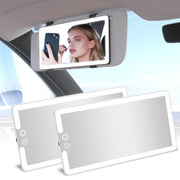 Junyaoxuan front view of two visor mirrors showing compact design and portability