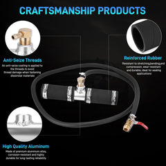 JURPLIX fuel hose and clamps arranged to display durable materials and fast installation advantage