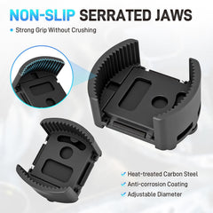 JURPLIX auto-clamp spring detail providing secure tightening